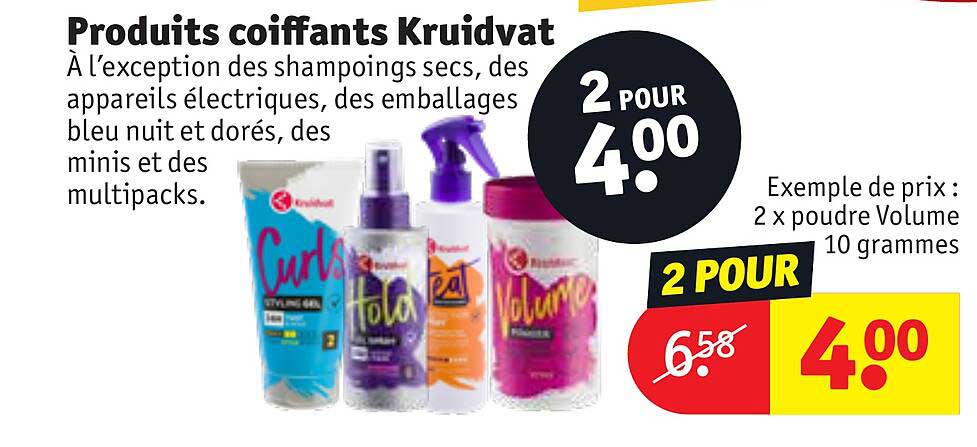 produits coiffants kruidvat