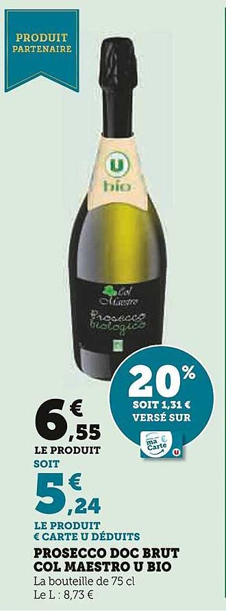 prosecco doc brut col maestro u bio