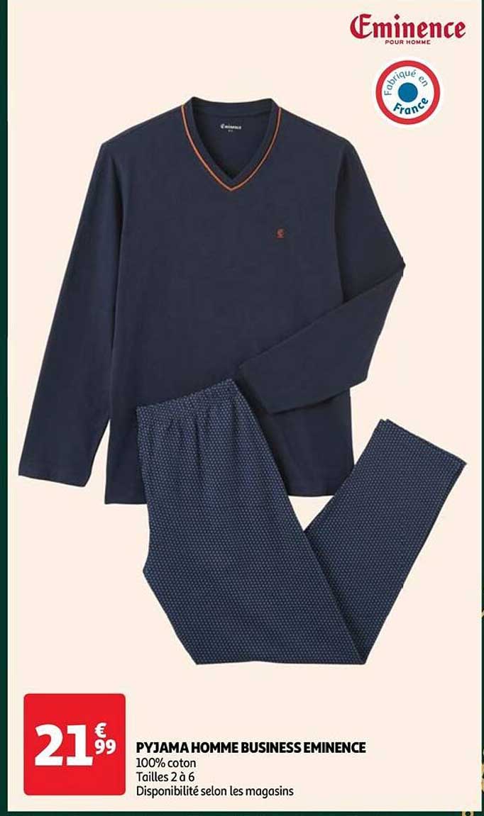 pyjama homme business éminence