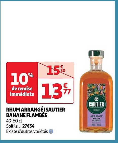 rhum arrangé isautier banane flambée