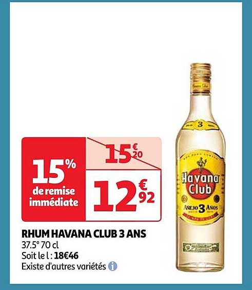 rhum havana club 3 ans
