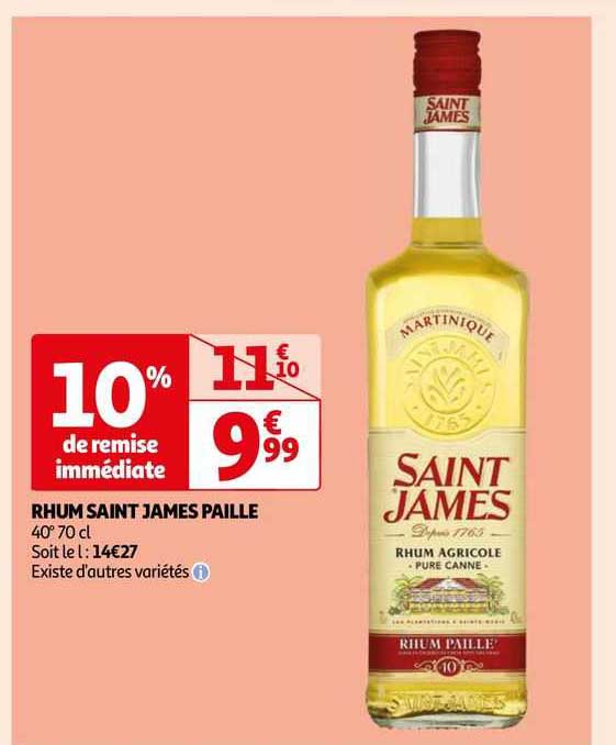 Rhum Saint James Paille