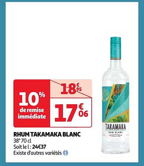 Rhum Takamaka Blanc