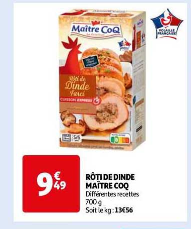rôti de dinde maître coq