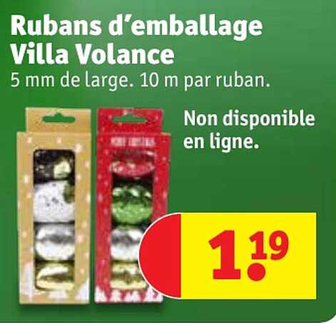rubans d'emballage villa volance