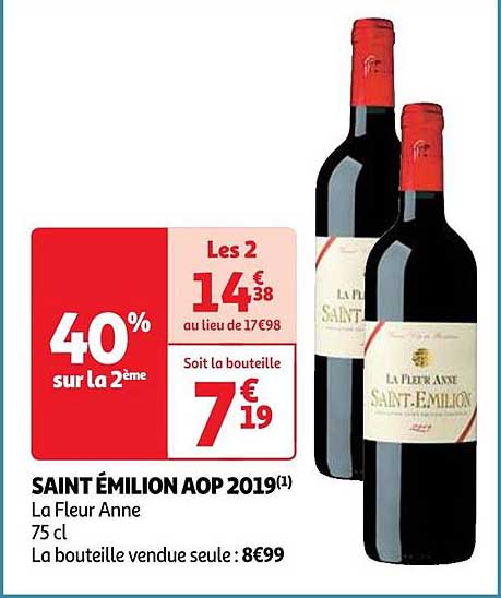 saint émilion aop 2019 la fleur anne