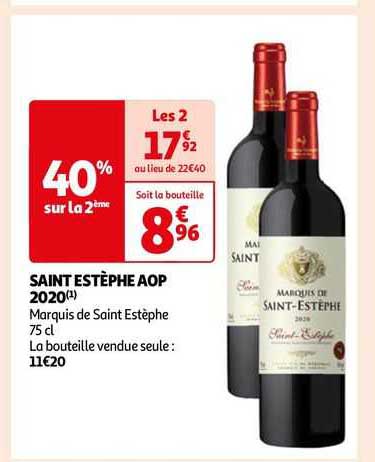 saint estèphe aop 2020 marquis de saint estèphe