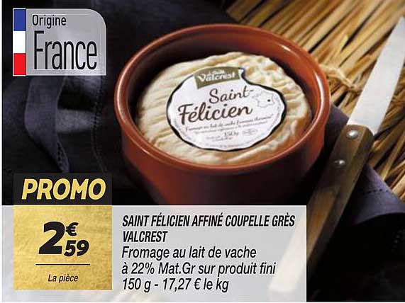 saint félicien affiné coupelle grès valcrest