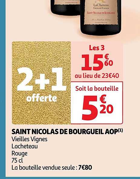 saint nicolas de bourgueil aop vieilles vignes lacheteau rouge