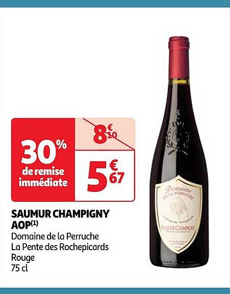 saumur champigny aop domaine de la perruche la pente des rochepicards rouge