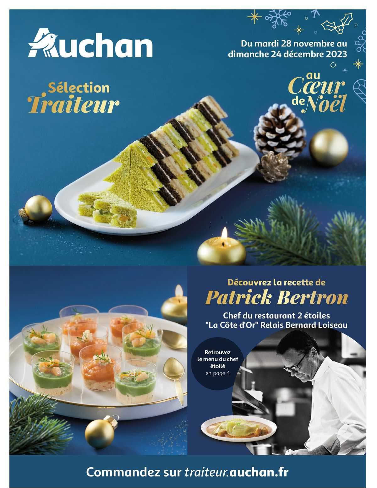 sélection traiteur au cœur de noël : patrick bertron