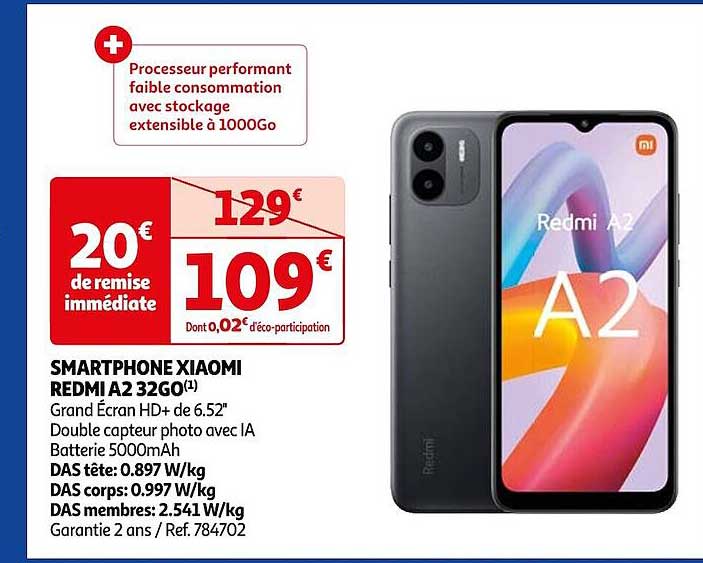 smartphone xiaomi redmi a2 32go