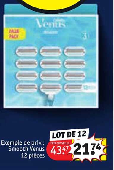 smooth venus 12 pièces