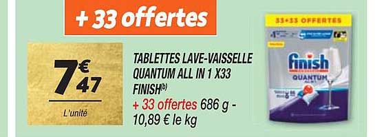 tablettes lave-vaisselle quantum all in 1 x33 finish
