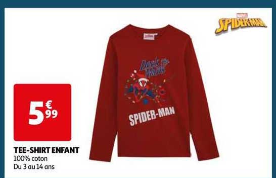 tee-shirt enfant spider-man marvel