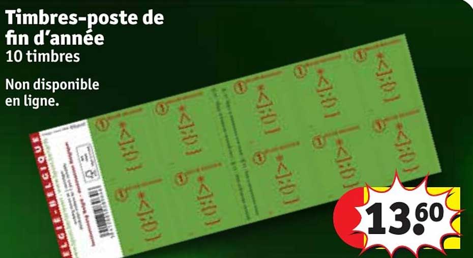 timbres-poste de fin d'année 10 timbres