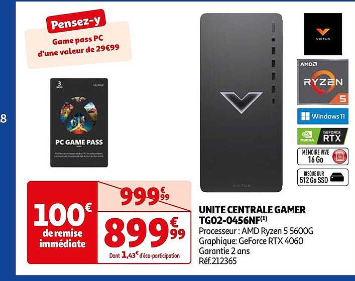 unité centrale gamer tg02-0456f