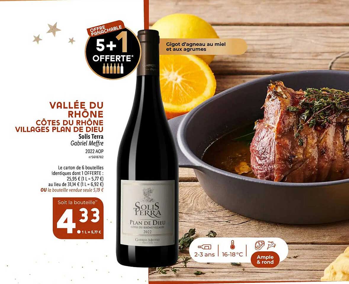 vallée ud rhône côtes du rhône villages plan de dieu solis terra gabriel meffre 2022 aop