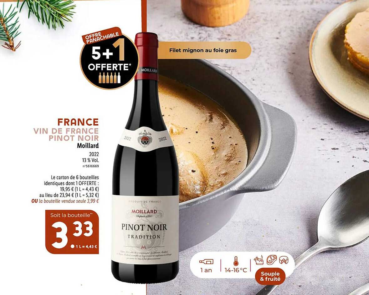 vin de france pinot noir moillard