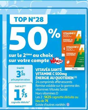 vitavéa santé vitamine c 500 mg énergie au quotidien