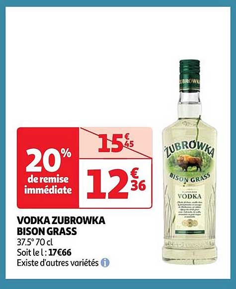vodka zubrowka bison grass