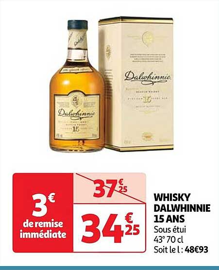whisky delwhinnie 15 ans