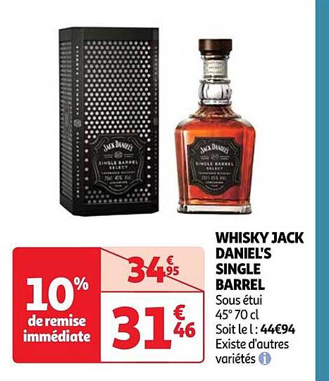 whisky jack daniel's single barrel