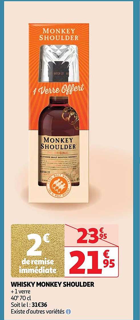 whisky monkey shoulder