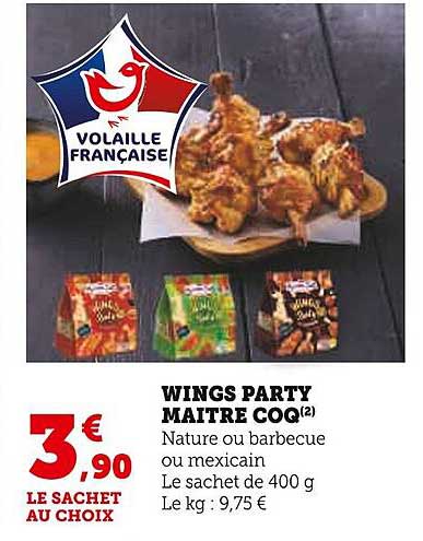 Wings Party Maître Coq