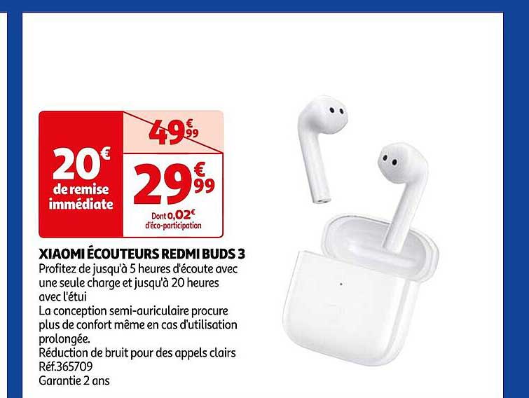 xiaomi écouteurs redmi buds 3