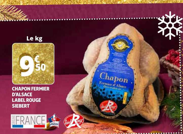 Chapon Fermier D'alsace Label Rouge Siebert
