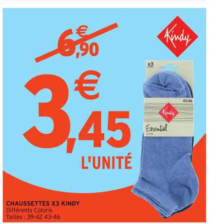 chaussettes x3 kindy