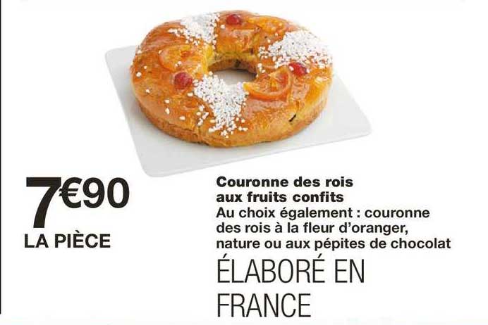 couronne des rois aux fruits confits