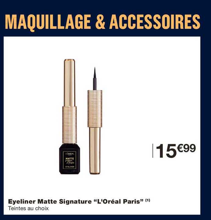 eyeliner matte signature "l'oréal paris"
