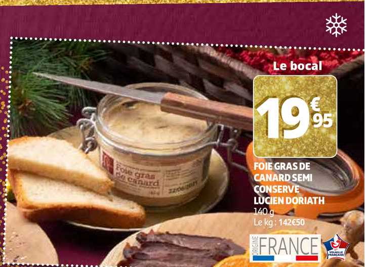 foie gras de canard semi conserve lucien doriath