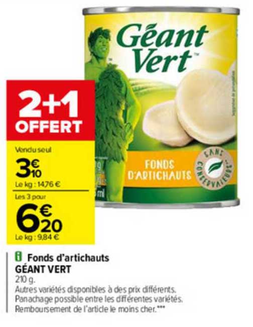 Fonds D'artichauts Géant Vert