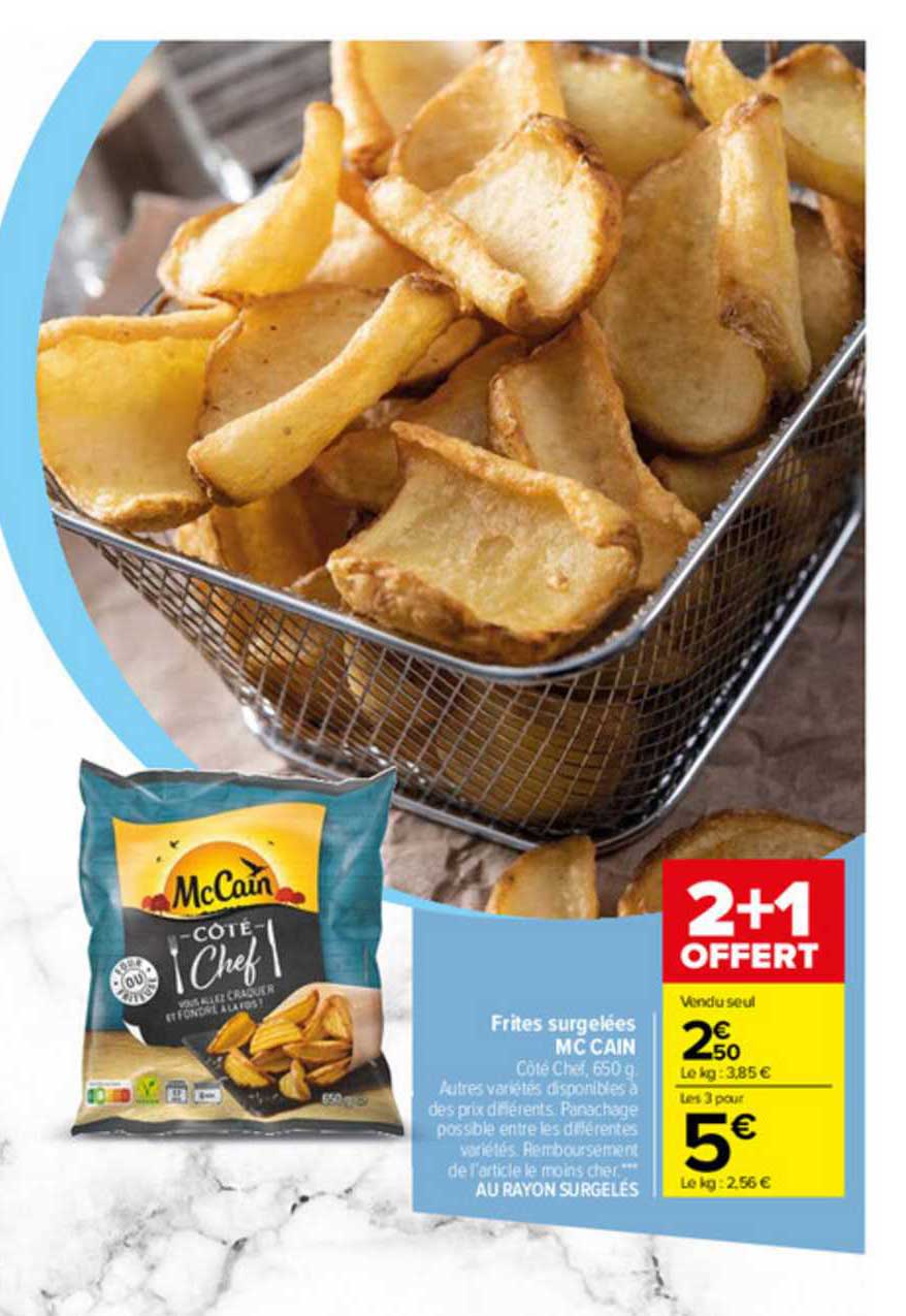 frites surgelées mc cain