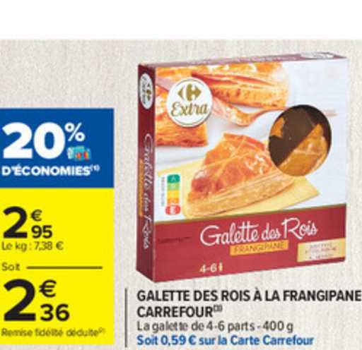 galette des rois à la frangipane carrefour