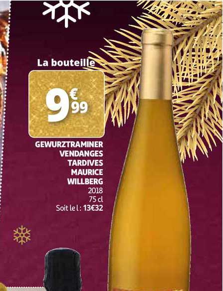 gewurztraminer vendanges tardives maurice willberg