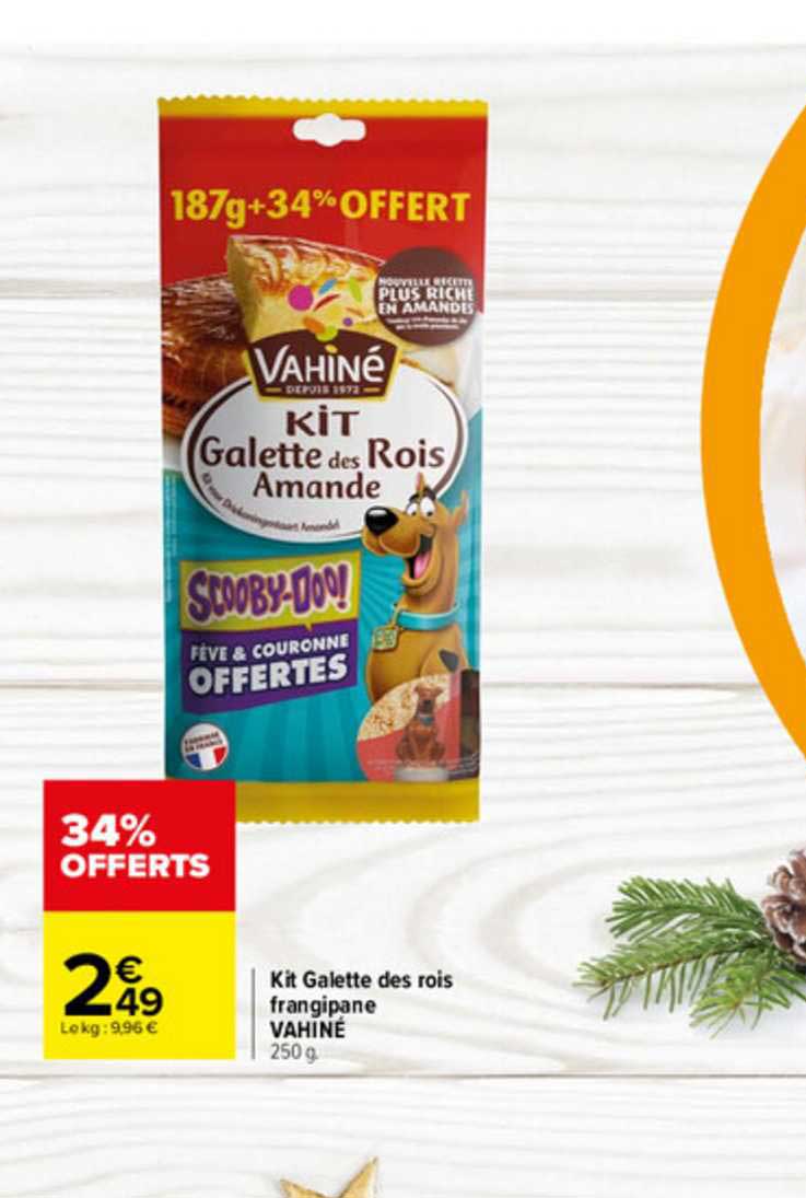 kit à galette des rois frangipane vahiné