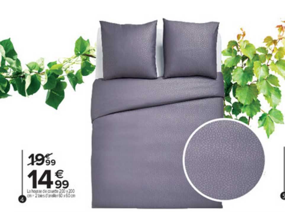 la housse de couette 200 x 200 cm + 2 taies d'oreiller 60 x 60 cm