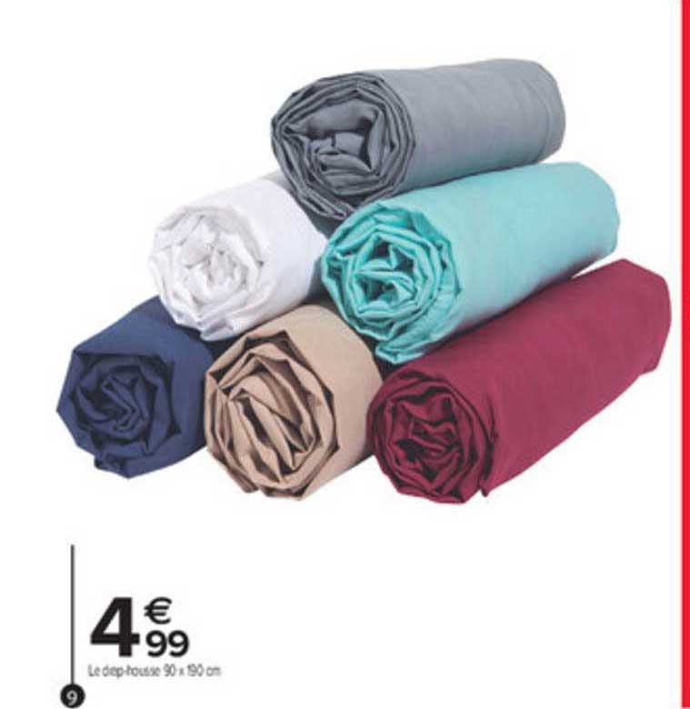 le drap-housse 90 x 190 cm