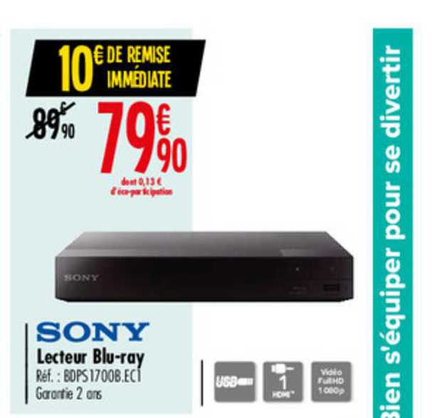 lecteur blu-ray sony