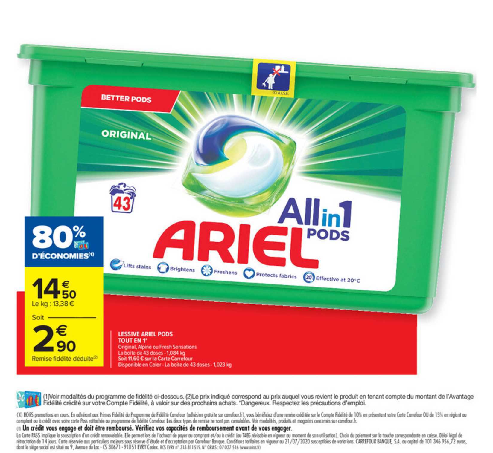 Lessive Ariel Pods Tout En 1