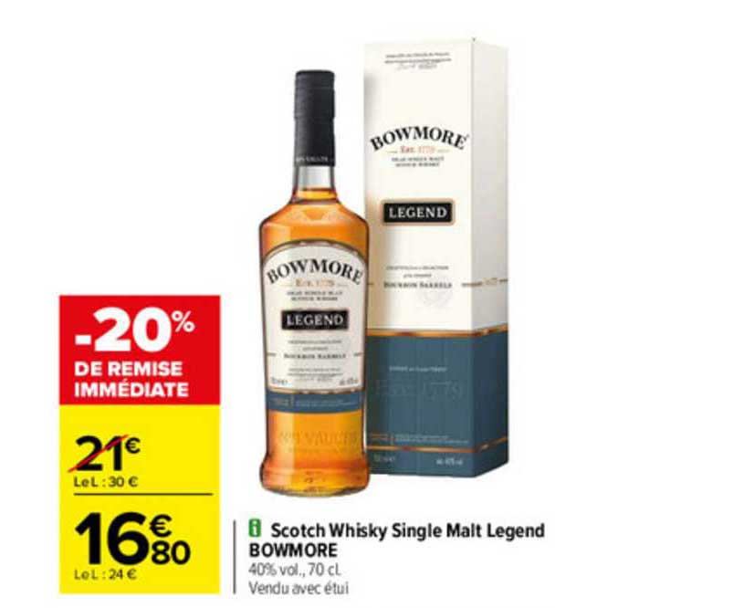 scotch whisky single malt legend bowmore