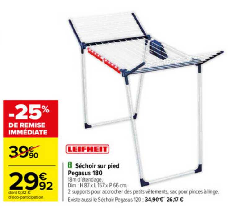 Séchoir Sur Pied Pegasus 180 Leifheit