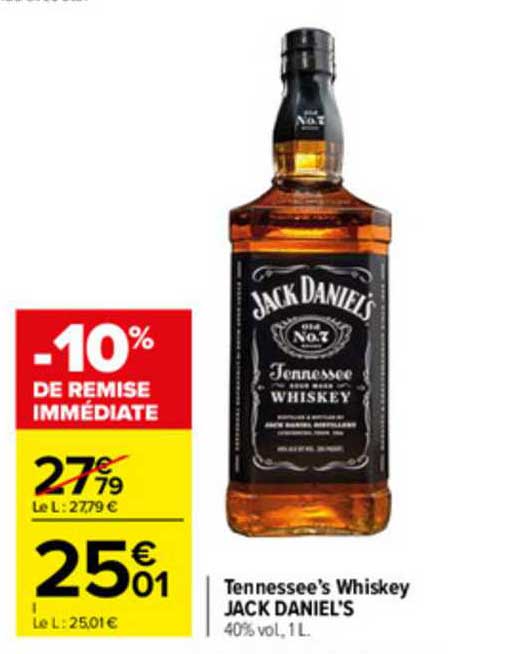 tennessee's whiskey jack daniel's