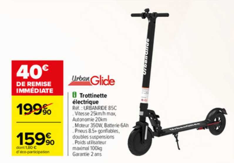 trottinette électrique  urban glide
