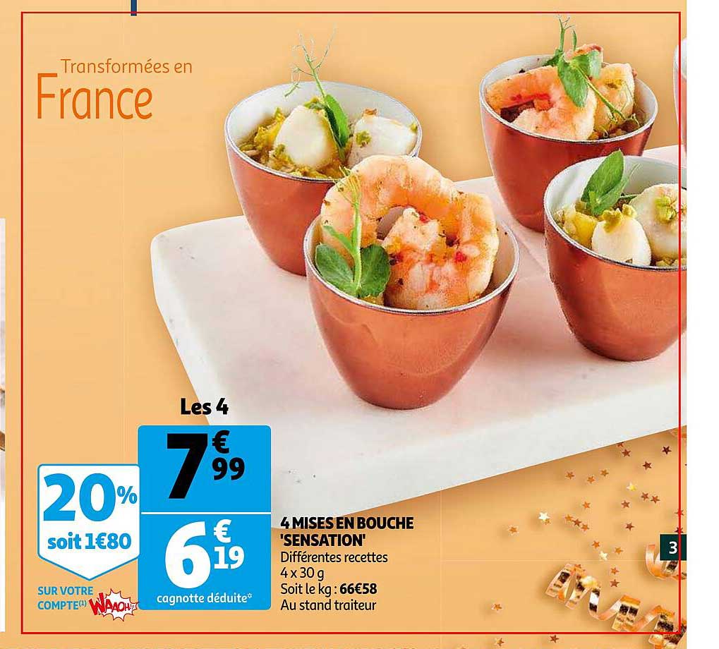 4 mises en bouche sensation