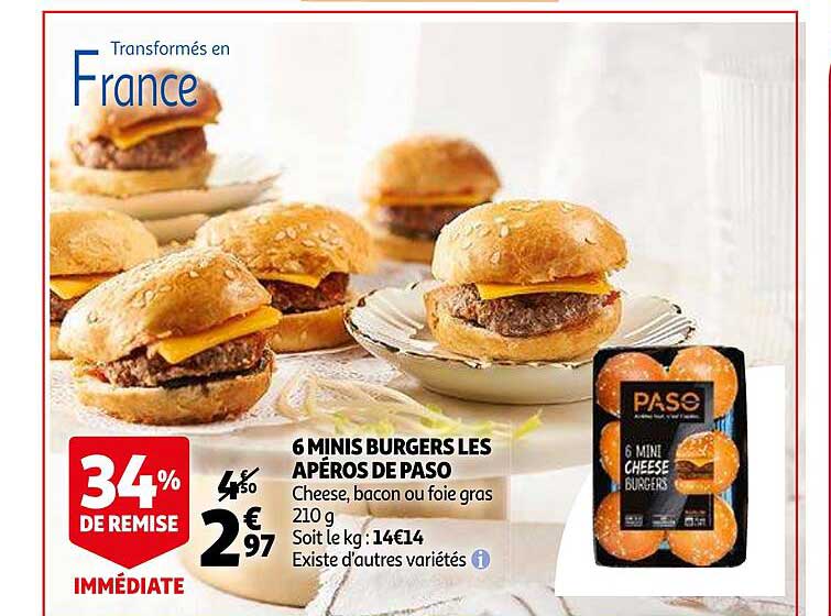 6 Minis Burgers Les Apéros De Paso